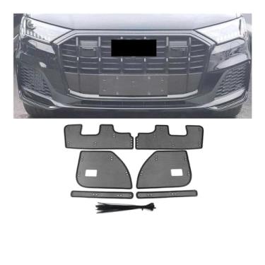 Imagem de Acessórios do carro auto grade dianteira inserção net anti-insetos poeira à prova de lixo capa interna malha protetora compatível para q7 2020-2023(For Q7 2020-2022)