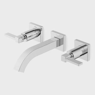 Imagem de Kit com 2 Misturador para Lavatório de Parede com Válvula de Escoamento Elite Celite