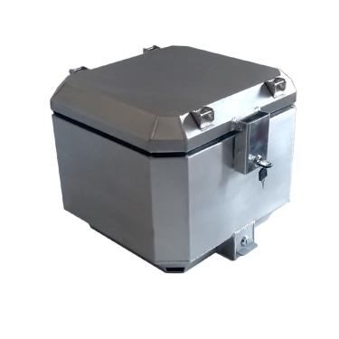 Imagem de Baú Traseiro Adventure Universal 43L Alumínio Escovado