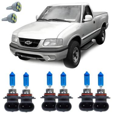 Imagem de Kit Lampadas Super Branca 8500k S10 1995 A 2000 + Led T10 - Cinoy/Qual