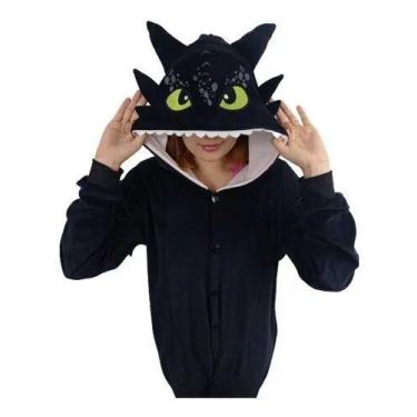Imagem de Pijama  Banguela Como Treinar Seu Dragão Kigurumi Unissex - Fantasy Lo