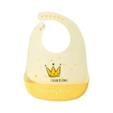 Imagem de Babador de Bebê de Silicone à Prova d'Água - Ajustável com Design de D