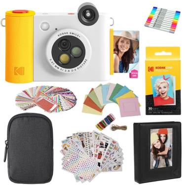 Imagem de Câmera digital de impressão instantânea e impressora fotográfica kodak Smile +