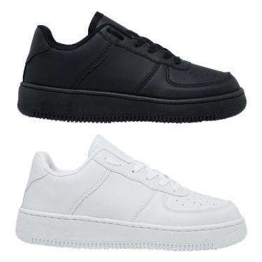 Imagem de Kit 2 Pares Tênis Casual Sneakers Moda Blogueira Unissex - Simon Verga