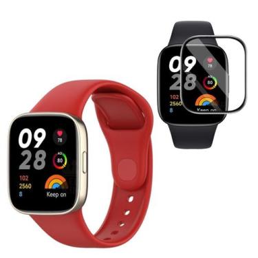 Imagem de Pulseira Confortável e Película Para Redmi Watch 3 - Tech king , Verme