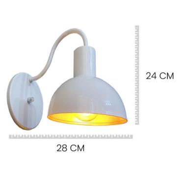 Imagem de Luminária de parede Arandela Lustre Industrial Sala Quarto - Ilustre L