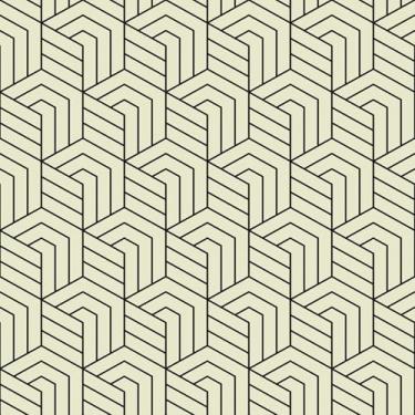 Imagem de EPPKILY Papel de Parede Geométrico Hexágono Bege/Preto Papel de Parede Geométrico Boho Papel de Parede Abstrato Autoadesivo de Contato para Paredes Quarto Sala de Estar Forro Decoração de Casa 44,5 cm