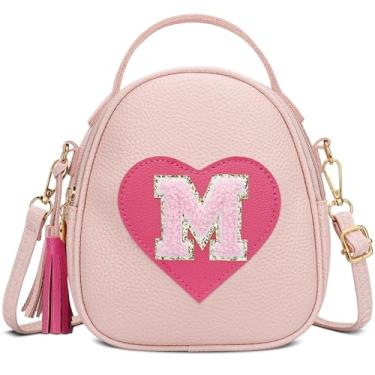 Imagem de CLOUDWINGS Presentes de aniversário para meninas de 3, 4, 5, 6, 7, 8, 9, 10, 11 e 12 anos, bolsa tiracolo infantil (Rosa-M)