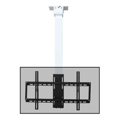 Imagem de Suporte de TV de teto - Suporte de TV motorizado, serve para TVs de 32 a 70 polegadas Suporte de TV telescópico com elevação automática, com controle remoto e configuração de memória, suporte de TV