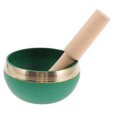 Imagem de Kit de tigela de meditação tibetana de 3 peças - Tigelas de canto de cobre feitas à mão com ferramentas de madeira para prática de ioga e alívio de estresse