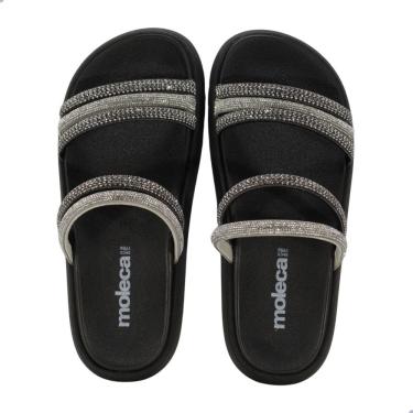 Imagem de Tamanco Feminino Moleca Preto Tira Valencia