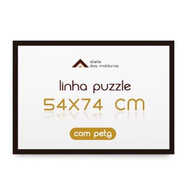 Imagem de Moldura para Quebra Cabeça Puzzle de 1000 Peças 54x74 com Proteção Petg (Preto)
