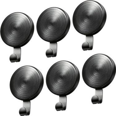 Imagem de Jetec 6 ganchos magnéticos para guirlandas magnéticas, suporte de guirlanda para geladeira, geladeira, porta de metal, superfícies de porta de vidro, chaves, escritório, casa, cozinha, festa