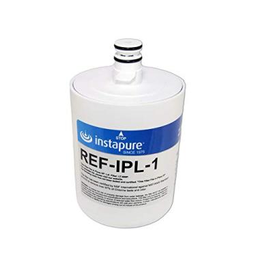 Imagem de Filtro de geladeira compatível com LG® LT500P® fabricado nos EUA por Instapure, NSF/ANSI 42, 53, P473, 401 certificado para PFOA/PFOS, produtos farmacêuticos e mais! O Instapure REF-IPL-1 serve para