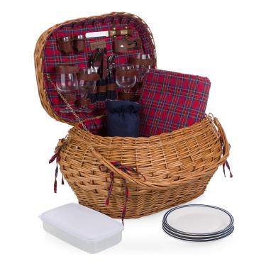 Imagem de Picnic Time Cesta de piquenique Highlander Bombay com serviço de luxo para quatro