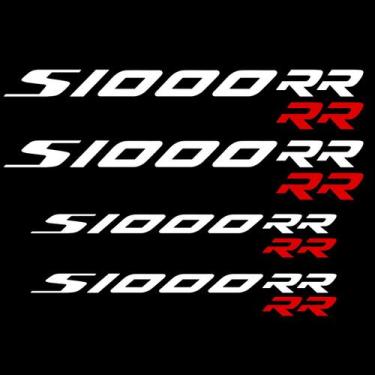 Imagem de Adesivo Premium De Roda Interno S1000RR  - Branco Vermelho - Jhow Ades