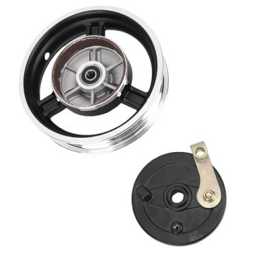 Imagem de Borda de Roda de Metal 10 Polegadas Com Freio de Tambor para 10x3.0 10x2.5 Pneus Motocicletas Elétricas