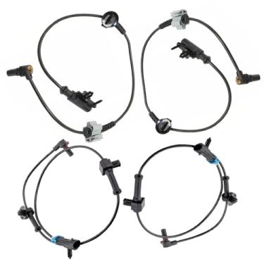 Imagem de VCAUTO Kit de sensor de velocidade da roda 4X ABS dianteiro + traseiro para Cadillac Escalade 2007 2008 2009 2010 2011 2012 2013 Cadillac Escalade Chevrolet Avalanche Suburban 1500 Tahoe GMC Yukon XL