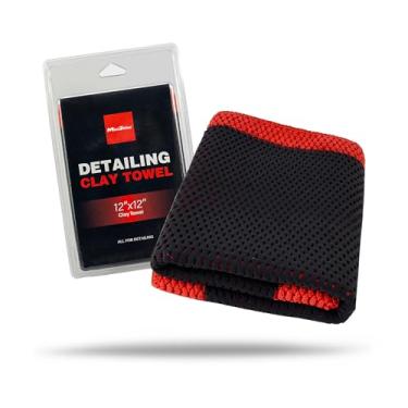 Imagem de Maxshine Magic Clay Bar Toalha 2.0 - Grau fino para detalhes automáticos de barras de argila de carro - Remove contaminantes de superfície de superfícies de pintura, vidro, plástico e metal (grau fino