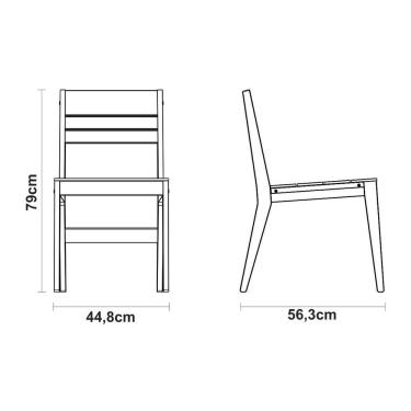 Imagem de Cadeira Tramontina Verona Em Madeira Teca Envernizado