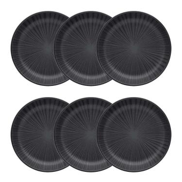Imagem de Conjunto De Pratos Fundos 06 Peças Flat ônix Oxford