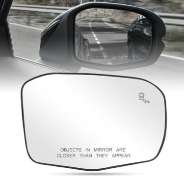 Imagem de RACBOX Substituição do vidro do espelho aquecido do lado do passageiro, vidro retrovisor convexo com detecção de ponto cego compatível com CRV 2023 2024 2025