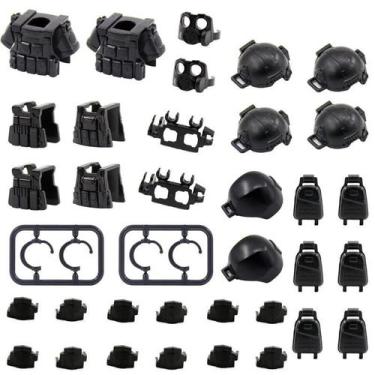 Imagem de SWAT Soldado Equipamento Militar Arma Colete Mini Figuras De Ação Aces