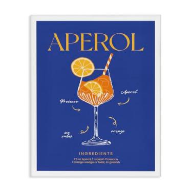 Imagem de Stupell Industries Aperol Cocktail Recipe Canvas Wall Art Design por Lettered and Fored, 61 x 76 cm