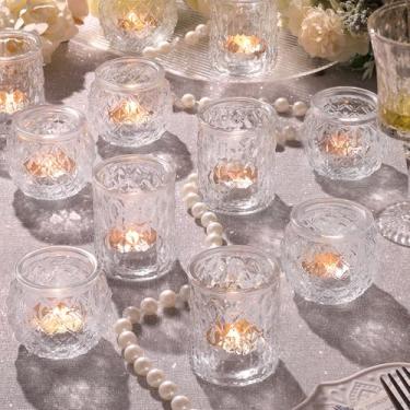Imagem de NITIME 12 Peças Sortidas De Porta-Velas Votivas Para Centro Mesa Casamento, Transparentes, Porta-Copos Vidro Mesa, Decoração Casa E Festas