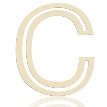 Imagem de She Love Letras De Madeira 12", 1/5" Espessura, Grandes Recortes C Madeira, Alfabeto Inacabado Para Decoração Parede, Artesanato, Pintura Faça Você Mesmo, Festa Aniversário, Berçário, Feriado, Casa