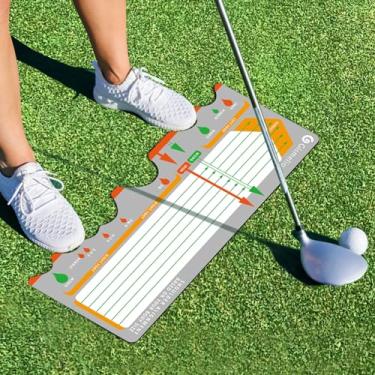 Imagem de Gismelio Tapete De Treinamento Golfe Para Iniciantes, Auxílio Postura E Corretor Protetor Apoio Homens Mulheres (Cinza)