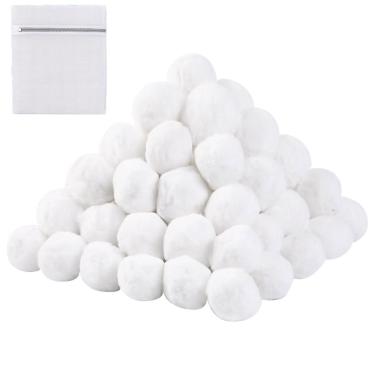 Imagem de WISOMICS Bolas De Filtro Piscina 3,3 Libras Para Bomba Areia, Filtros Fibra Ecológica Reutilizáveis Natação, Aquários (Equivalente A 117 Areia)