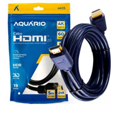 Imagem de Cabo Hdmi Macho X Macho Para Aparelhos Eletronicos 5 Metros