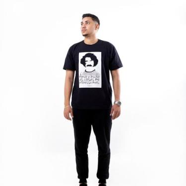 Imagem de Camiseta Belchior Amar e Mudar Camisa Estampada Unissex Básica - Glev.