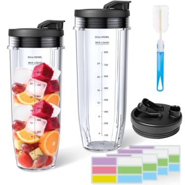 Imagem de Copo de liquidificador de substituição de 946 ml com tampa Sip & Seal para Nutri Ninja