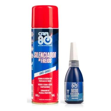 Imagem de Kit Spray Silenciador De Freio E Trava Rosca E Porcas Car80