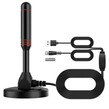 Imagem de signalplus Antena de TV digital interna DVB-T DTMB terrestre digital HDTV antena amplificadora de sinal suporta 4K 1080p com cabo de 4,5 m