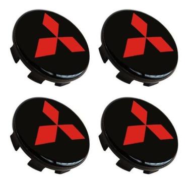 Imagem de Jogo 4 Calota calotinha Roda Original Mitsubishi L200 Triton TR4 Preto