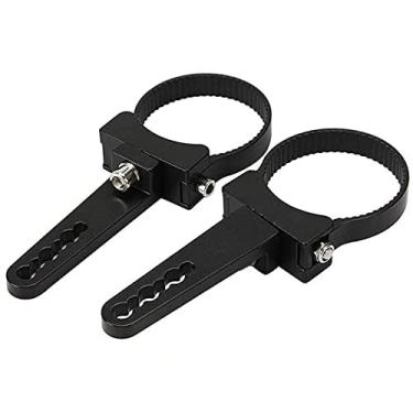 Imagem de Kit de suporte de barra de luz Auxbeam de 6,3 cm, braçadeiras de suporte universal para barras de luz LED Hid Light Bar Jeep Wrangler off-road (2 peças)