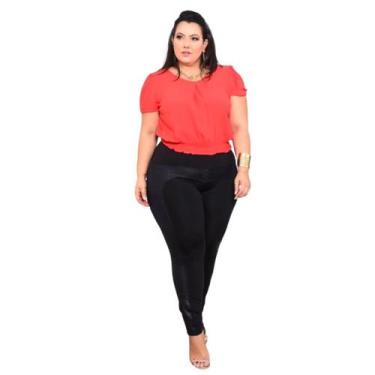 Imagem de Calça Legging Plus Size Montaria Cirrê Empina Bumbum Suplex - WM,  G2,