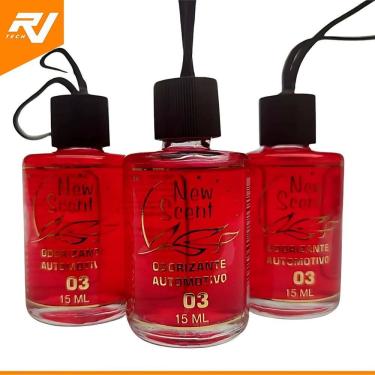 Imagem de Kit 3 Aromatizante Cheirinho Carro Essência Importada Newscent 15ml