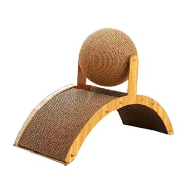 Imagem de WeiLaiKeQi Brinquedo arranhador para com almofada de papelão, proteção para móveis, arranhador para gatos, placa arranhadora para gatos para gatinhos