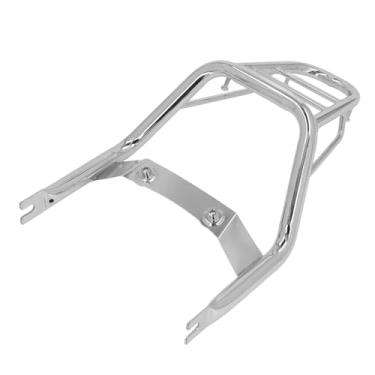 Imagem de ZJchao Rack de Bagagem de Motocicleta, Motocicleta Traseira de Rack de Moto para Bagagem Traseira de Aço Carbono Cromado Prateleira de Carga para Macaco 125 2018-2022