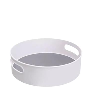 Imagem de Bandeja Giratória Multiuso 360° para Temperos, Maquiagem e Organização – Plástica, Compacta e Versátil