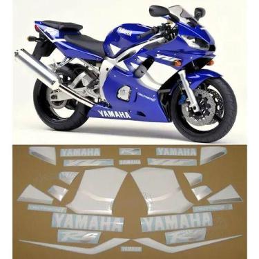 Imagem de Kit Adesivos Compatível R6 1999 Azul 00718 - SPTS
