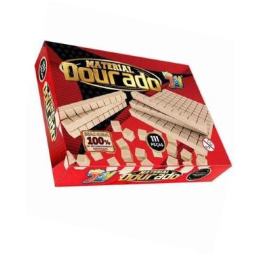 Imagem de Material Dourado Em Madeira 111 Peças EDCM19 Papertoys