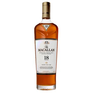 Imagem de The Macallan Single Malt Whisky 18 anos Sherry Oak Cask 700ml