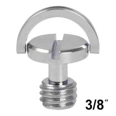 Imagem de Parafuso Adaptador D-Ring 3/8' para Tripé e Engate Rápido QR - WorldVi