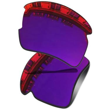 Imagem de Vonxyz Lentes | Almofadas de nariz de substituição para óculos de sol Oakley Flak 2.0 XL OO9188 - várias opções, Midnight Mirrorcoat polarizado, 0