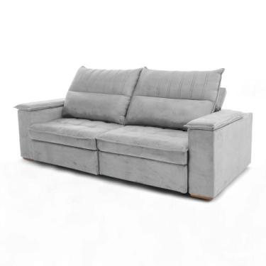 Imagem de Sofá Retrátil Reclinável Casal 2 Lugares 2,10m California Veludo - Loj